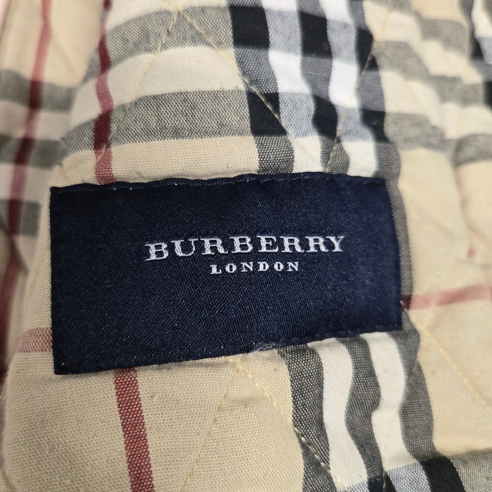 Burberry London Pink Quilted Jacket Nova Check Lining Made in England Womens L - Picture 4 of 16